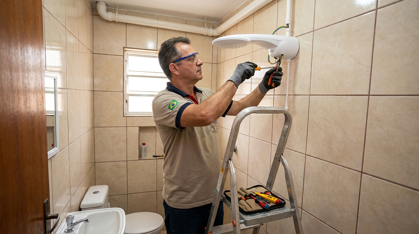Instalação com pressurizador em Volta Redonda-RJ