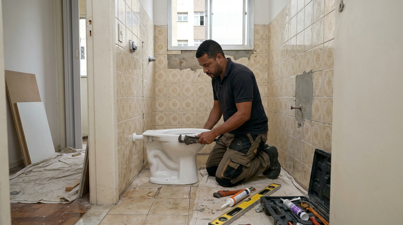 Reforço de vedação sanitária em Volta Redonda-RJ